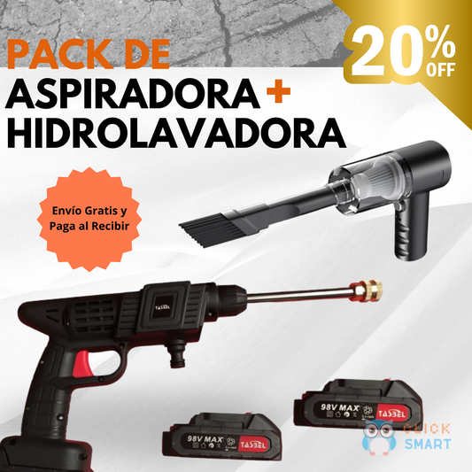 PACK DE ASPIRADORA-HIDROLAVADORA