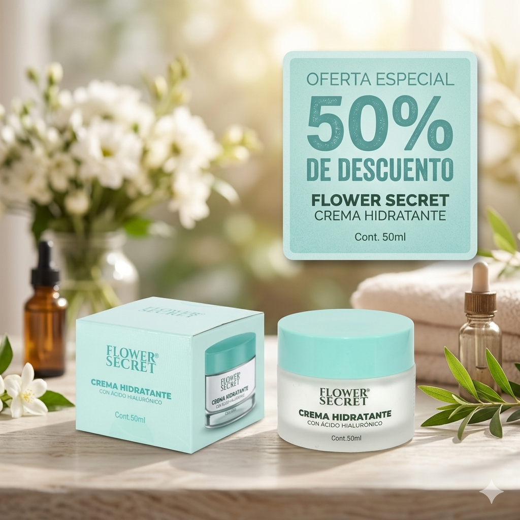 CREMA HIDRATANTE CON ÁCIDO HIALURÓNICIO